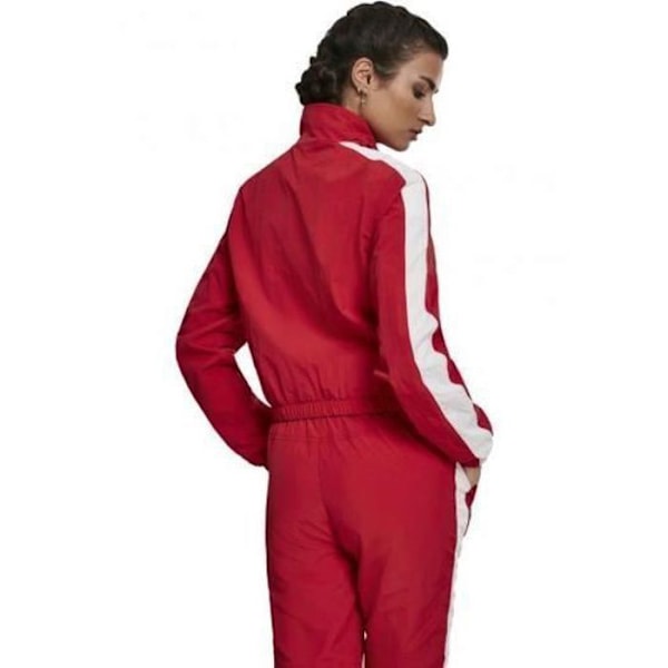 Jakke - Urban Classics - Kort Stribet Crinkle - Rød/Sort - Korte ærmer - Fitness Röd XS