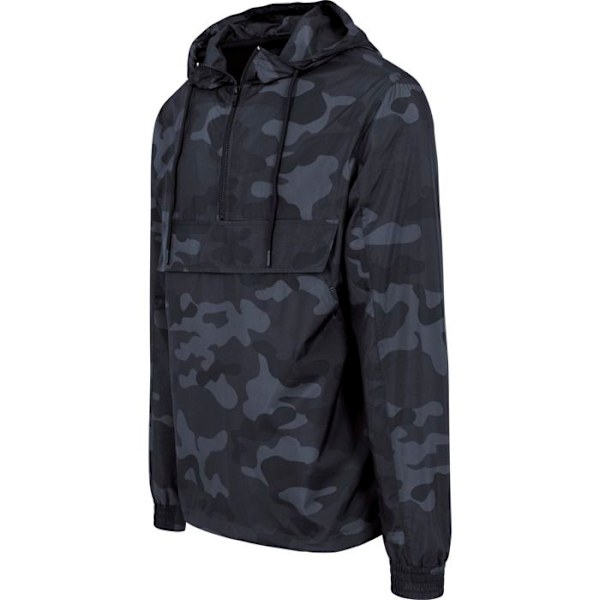 Vindjakke - URBAN CLASSICS - Pullover - Sort - Elastisk - Hætte med snorjustering svart M