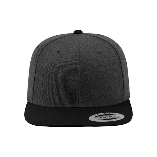 Snapback-lippis - Flexfit - Klassinen 2-värinen - Musta/Punainen - 80% Akryyli - Yksi koko