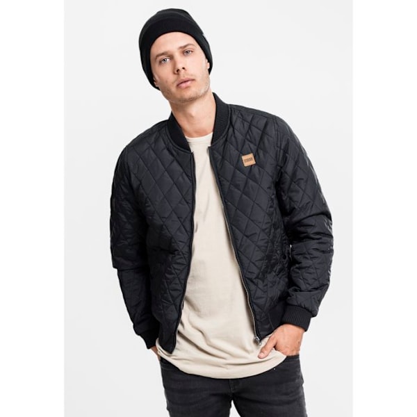 Parka - Kaupunkiklassikko - timantinylon GT - Pitkähiha blouson - 2 taskua - 100% Polyesteri svart XXXXXL
