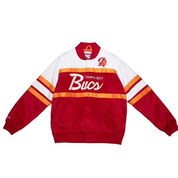 M&N Heavyweight Satin Jacka - SCRIPT Tampa Bay Buccaneers Röd XL