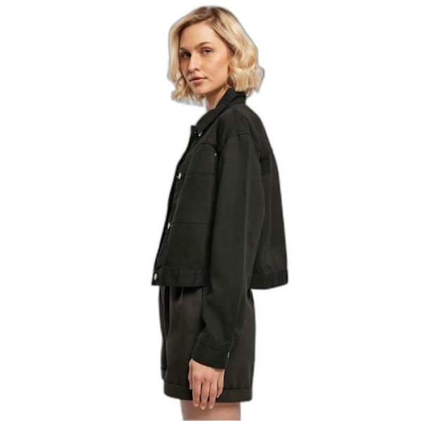 Kort denimjakke til kvinder Urban Classics Boxy Worker - sort - XS Svart M