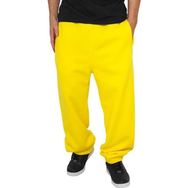 Juoksuhousut - Urban Classics - Keltainen - 3XL - Kaupunkileikkaus - Vetoketjulliset taskut - Mukava Gul S