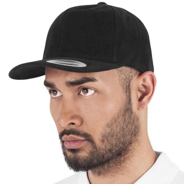 Keps Curved Cap - Flexfit - BORSTAD BOMULL - 100% bomull - One size - Svart svart