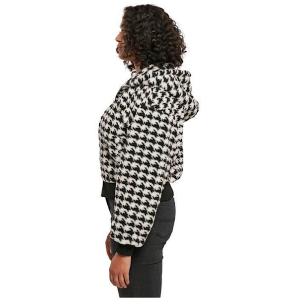 Oversize fleecejakke til kvinder Urban Classics AOP GT - sort - 2XL Svart XXL