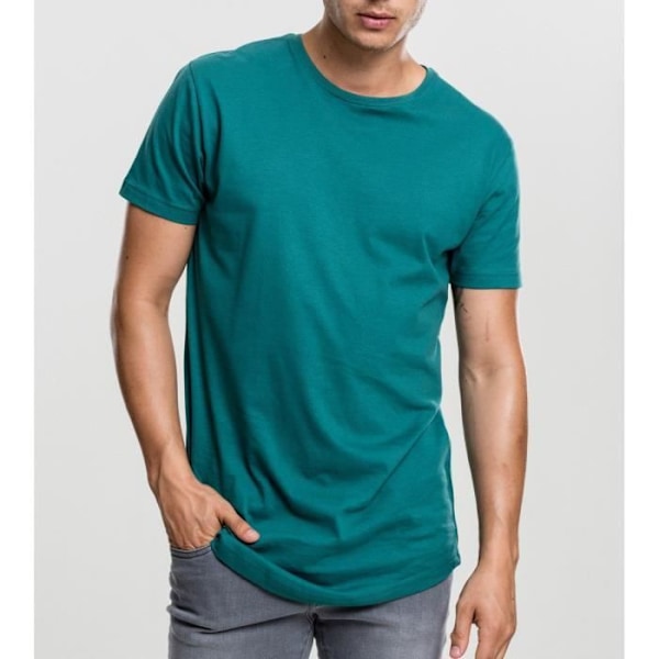 T-shirt lang - Urban Classics - FORMET - Grøn - Bomuld - Mand Grön S