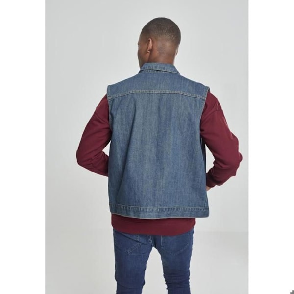 Jeanjacka - URBAN CLASSICS - Västar utan ärmar - Blå - Unisex - 100% Bomull blå XL