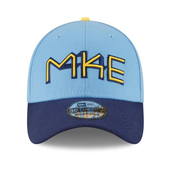 Casquette New Era 39Thirty - CITY CONNECT Milwaukee Brewers - Marin - Vit - Herr - Sportswear Marin S / M