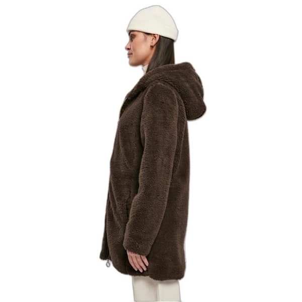 Sherpa Jakke Dame Urban Classics - Brun - S - Lange Ærmer - Ikke Åndbar - Ikke Vandtæt kastanj M