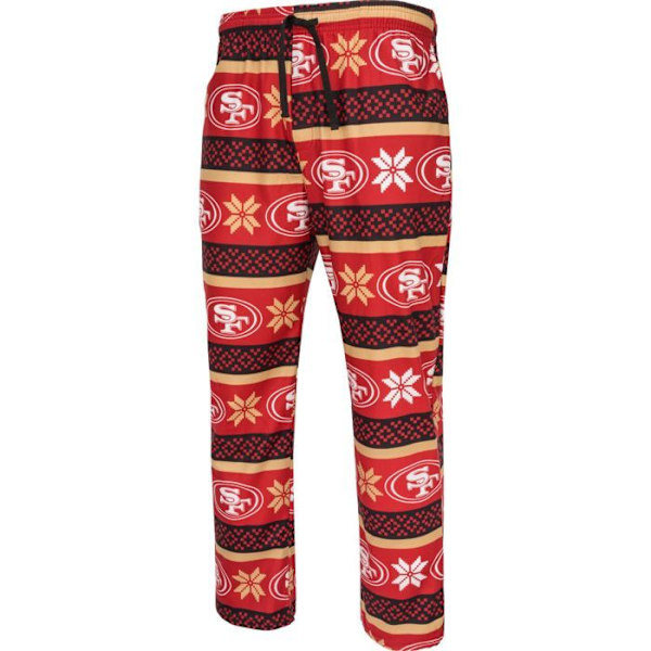 NFL-hold Vinter JULE Pyjamas Sæt skjorte og bukser San Francisco 49ers M