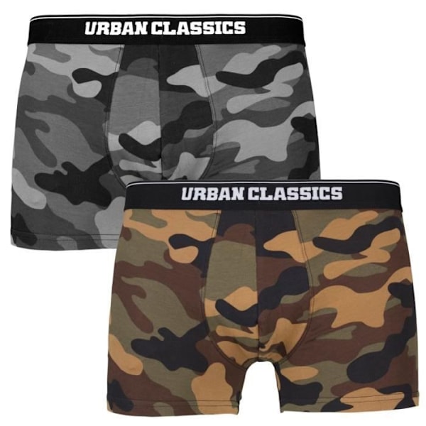 Urban Classics - Boxer Shorts 2-pak træ camo Træ camo / mørkt camo XXXL