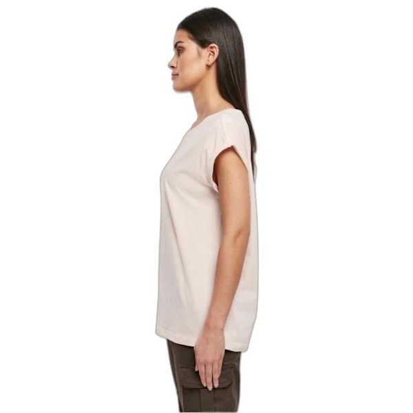 Urban Classics Organic GT -paita pitkillä hihoilla naisille - vaaleanpunainen - 2XL Rosa XXL
