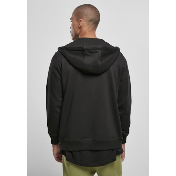 Sweatshirt - Urban Classics - Basic Terry Zip - Mørkeblå - Hætte - Lange ærmer Mørkeblå XL
