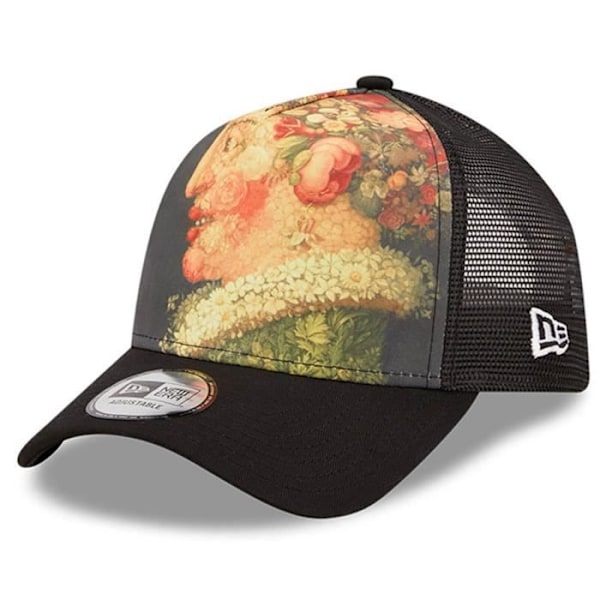 Casquette Trucker A-Frame 'Le Louvre' - NEW ERA - Sort - Maleri 'Foråret' eller 'Blomster vase' Svart