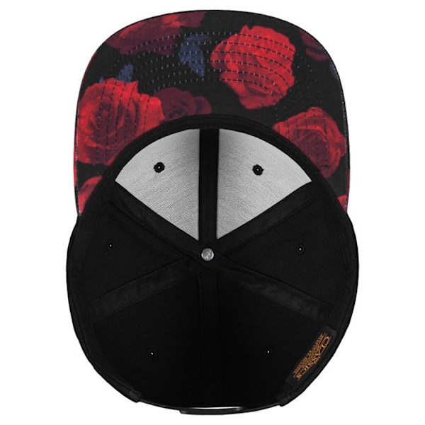 Snapback-keps - Flexfit - ROSOR - Svart / Grå - 6 Paneler - En storlek svart grå