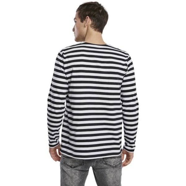 Pitkähihaiset T-paita miehet Urban Classics Regular Stripe - Valkoinen - 100% puuvilla Vit XL