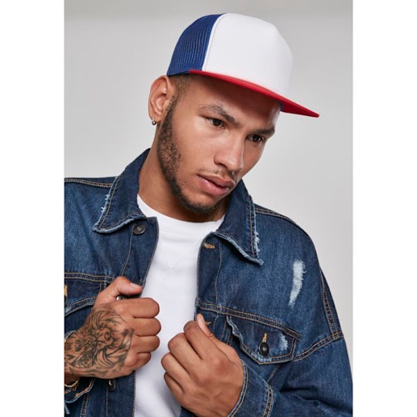Trucker Cap - Flexfit - Dame - Blå - 100% Polyester - One Size mørkeblå/hvid/mørkeblå