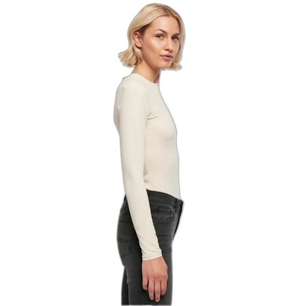Naisten epäsymmetrinen toppi Urban Classics Organic Stretch - valkoinen - S Vit M