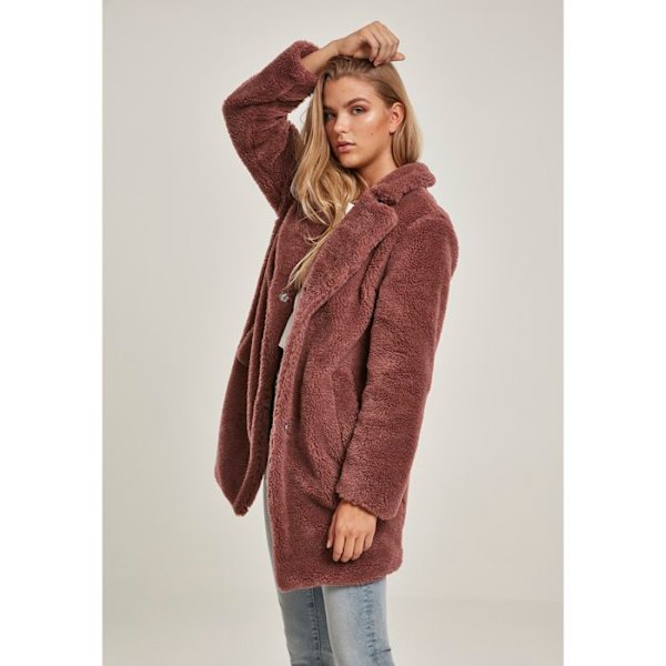 Parka kvinde - Urban Classic - Oversized - Sherpa - Vaflet fløjl - Multisport mörkrosa M