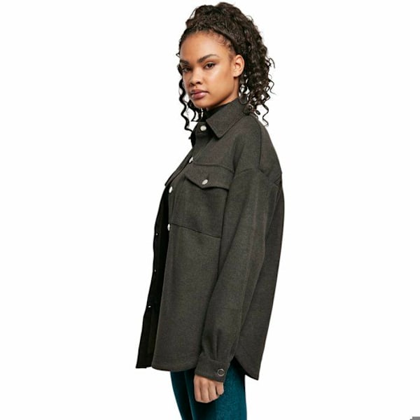Surchemise dame - Urban Classics - Klassisk - Mørkebrun - Lange ærmer - Oversize mörkbrun XXL