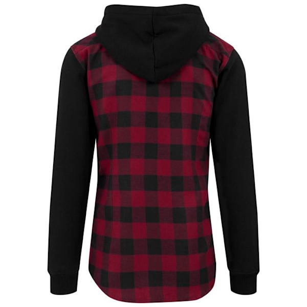 Huppari - URBAN CLASSICS - Flanelli - Musta/Punainen - Pitkät hihat - Unisex sort/rød/sort XL