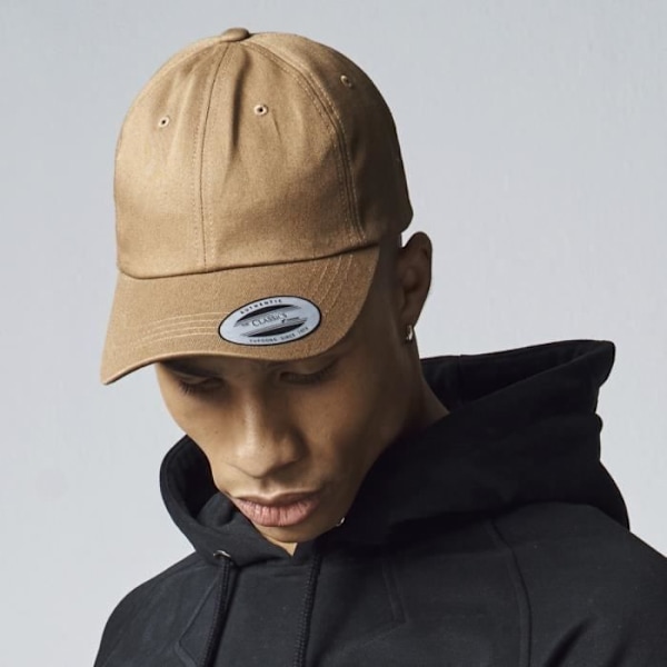 Casquette DAD - Flexfit - tan beige - 100% bomuld - One size - Klassisk stil tan beige