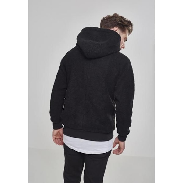 Huvtröja - Urban Classic - Sherpa - Beige - Långärmad - 100% Polyester svart XL