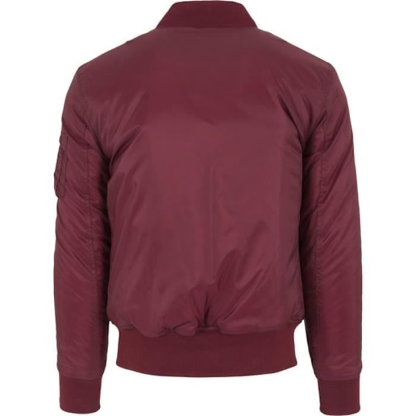 Urban Classics - SHINY BOMBER Burgundy jacka Röd jag