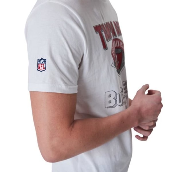 T-paita NFL Tampa Bay Buccaneers - NEW ERA - Lyhythihainen - Pyöreä kaulus Vit M