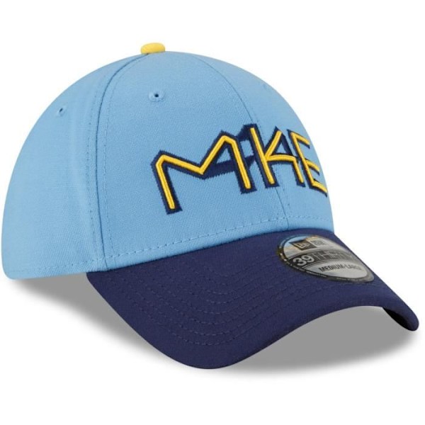 Casquette New Era 39Thirty - CITY CONNECT Milwaukee Brewers - Marin - Vit - Herr - Sportswear Marin S / M