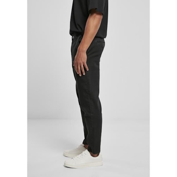 Chino-housut - Urban Classics - Musta Denim - Normaalimitoitus - Elastinen Mukavuus - Vakiokoko Svart 34