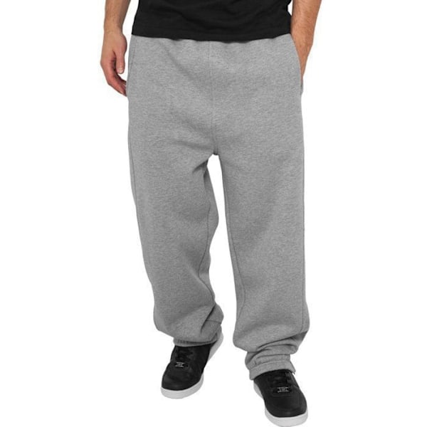 Juoksuhousut - Urban Classics - 3XL - Harmaa - Urban Fit - Vetoketjulliset taskut Grå M