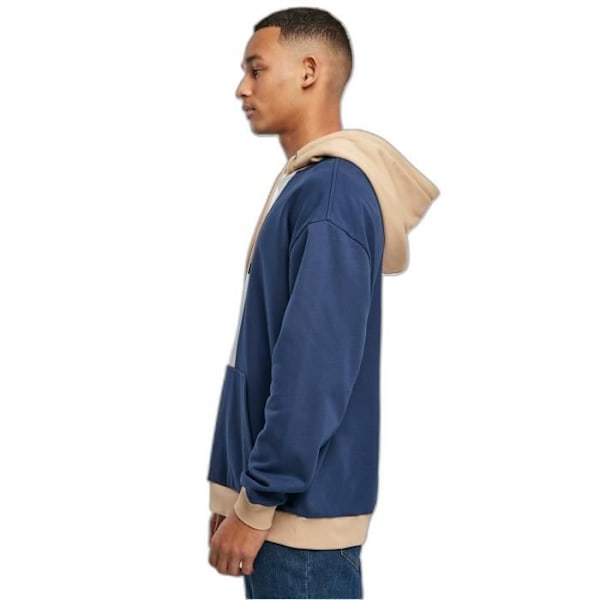 Urban Classics Oversized Color Block Huppari - tummansininen - M Mörkblå M