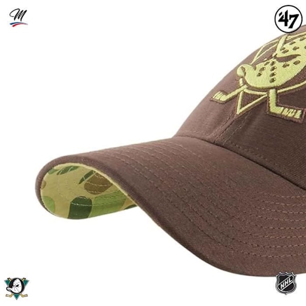 Caps - NHL - Anaheim Ducks - Frog Skin Camo - 100% Bomuld - Justerbar Snapback Kamouflage