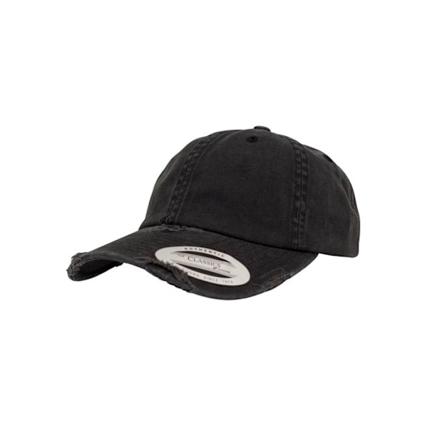 Snapback-keps - Flexfit - Lågprofil Förstörd - 100% bomull - Färg Vit - Avslappnad stil Vit 0