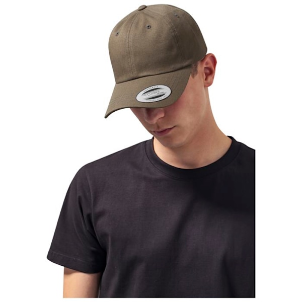 Kasket med buet skygge - Flexfit - Lav profil - Khaki - 100% bomuld - Unisex - One size