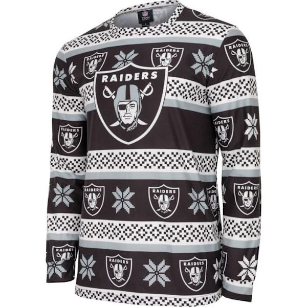NFL-hold Vinter JULE Pyjamas Sæt skjorte og bukser Las Vegas Raiders XL
