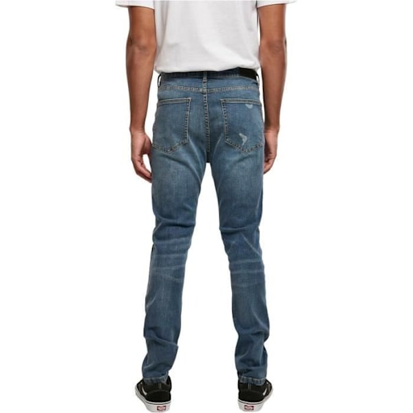 Jeans slim Urban Classics Heavy Destroyed - blå - 28x32 Blå 29