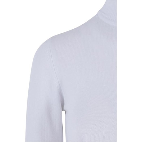 Pull col roulé dame - Urban Classics - Hvid - 70% Viskose - 30% Nylon - Lange ærmer Vit jag
