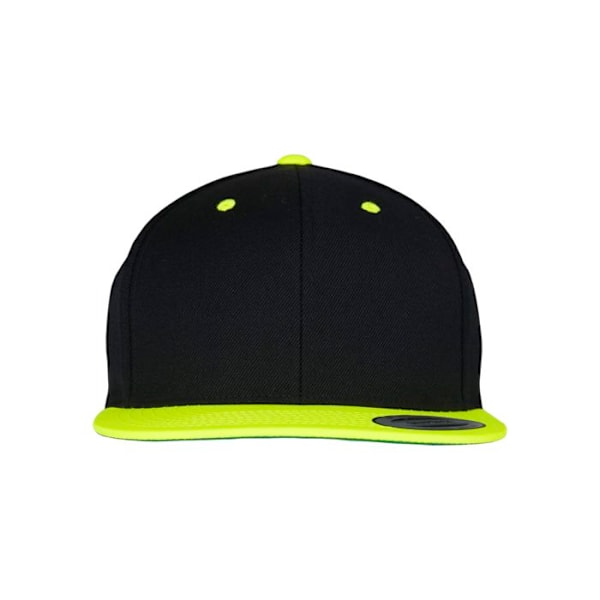 Snapback Kasket - Flexfit - Klassisk 2-Tone - Sort/Rød - 80% Akryl - One Size sort rød
