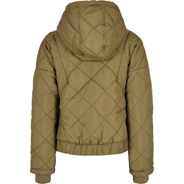 Doudoune dam - Urban Classics - Oversized - Vadderad - Justerbar huva - Praktiska fickor olivgrön S