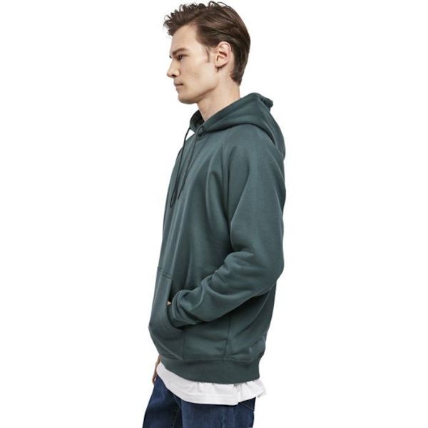 Urban Classics - Löst sittande svart huva sweatshirt flaskgrön XXXXXL