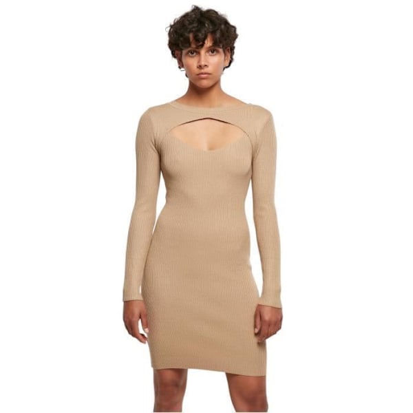 Urban Classics naisten leikattu neulemekko Unionbeige M