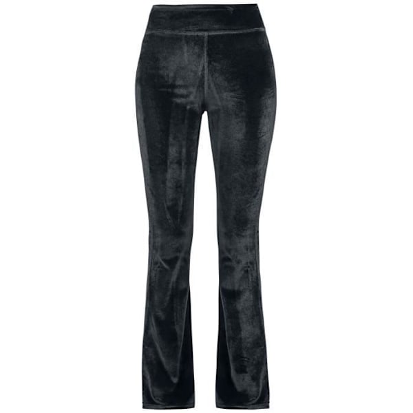 Urban Classics Womens High Waist Velvet Flare Leggings Svart Legging Svart XXXXXL