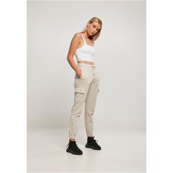 Jogging cargo komfortabel høj talje dame Urban Classics äggskal jag