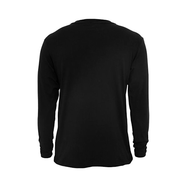 T-paita - Urban Classics - Henley - Pitkät hihat - 90% Puuvilla - Väri Musta svart XS