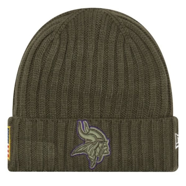 Hattu - Uusi Aika - Minnesota Vikings - Neulepipo - Naamiointi - Yhdysvaltain lippu