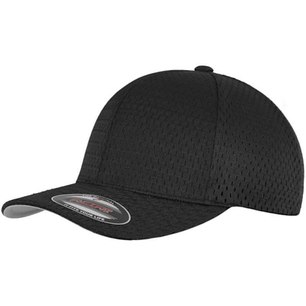 Venytettävä lippis - Flexfit - Urheiluharja - Musta - 97% polyesteri - Unisex