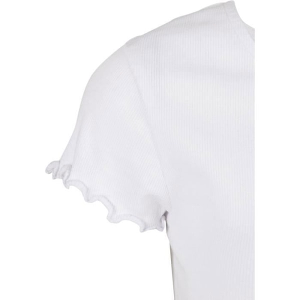 T-shirt dame - Urban Classics - Cropped button up - Hvid - Korte ærmer - Regular hvid M