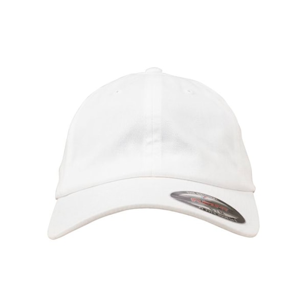 Casquette - Flexfit - Bomullstwill Pappa - Vit - 98% Bomull - Sportkläder Vit L/XL